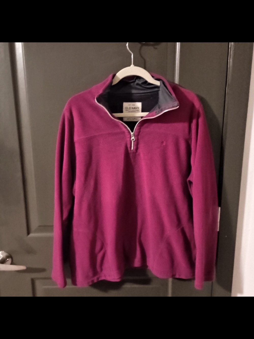 Old Navy Women's Plum Half-Zip Fleece Pullover